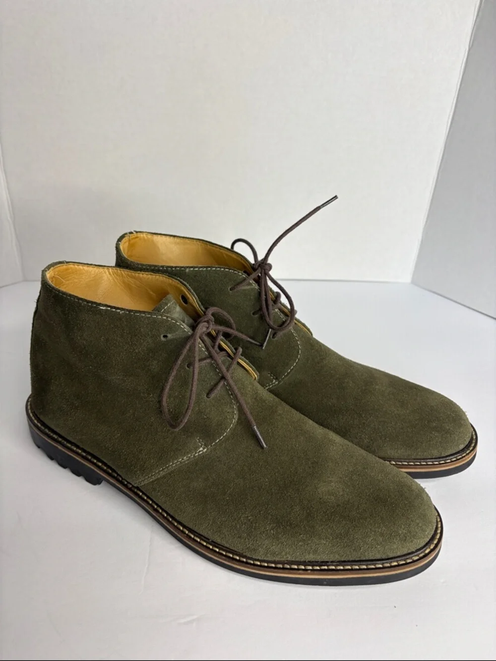 Martin Dingman Olive Suede Chukka Boot